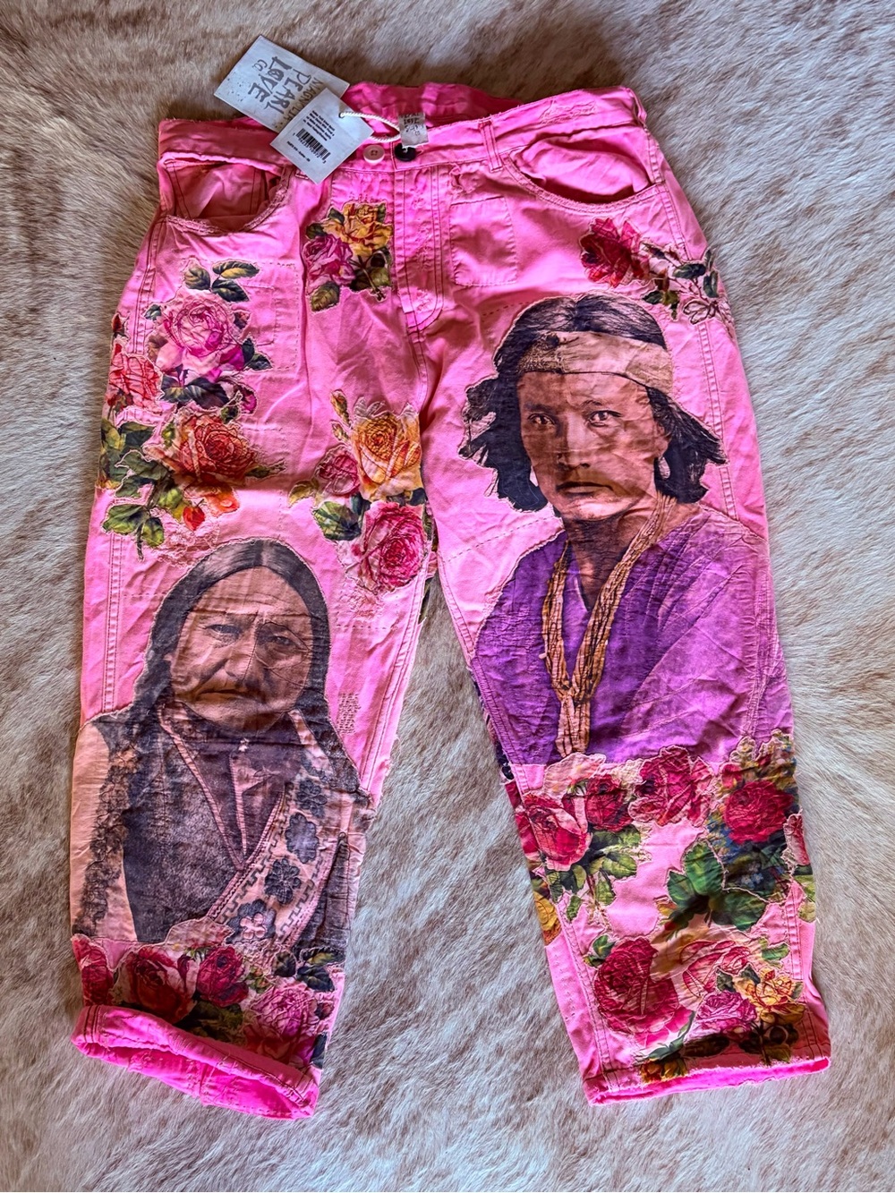 Magnolia Pearl Sitting Bull 1875 rose Pant  history Graphics Portrait Pant